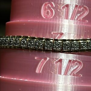 Elegant Gold and Silver, and diamond  Bracelet.